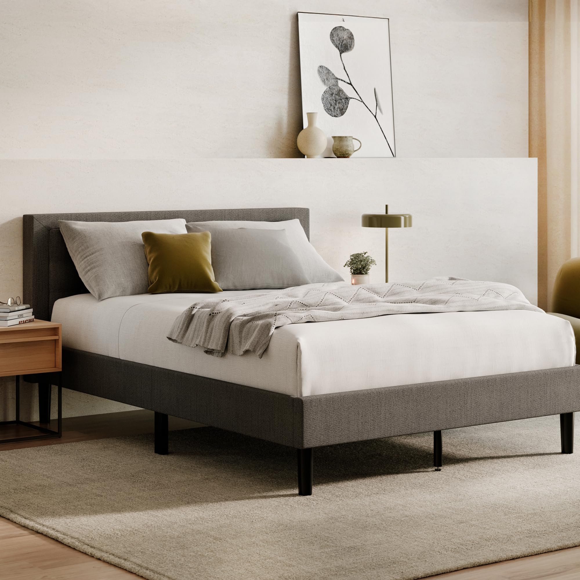 Nectar米国マットレスフレームクイーンサイズBed Frame Amazon.com: Nectar Bed Frame & Headboard - Grey - Queen - 8 Inch